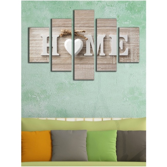 bellanblue Other - boho white heart HOME wall decor art set